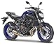 Maisto Yamaha MT07 Motorrad - Maßstab 1:18 - Unglaublich detaillierte Druckguss-Nachbildung Sammlerstück Motorradmodell, Schwarz