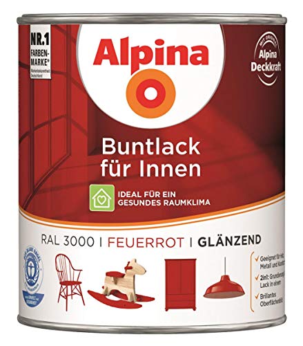 Alpina Buntlack in Feuerrot