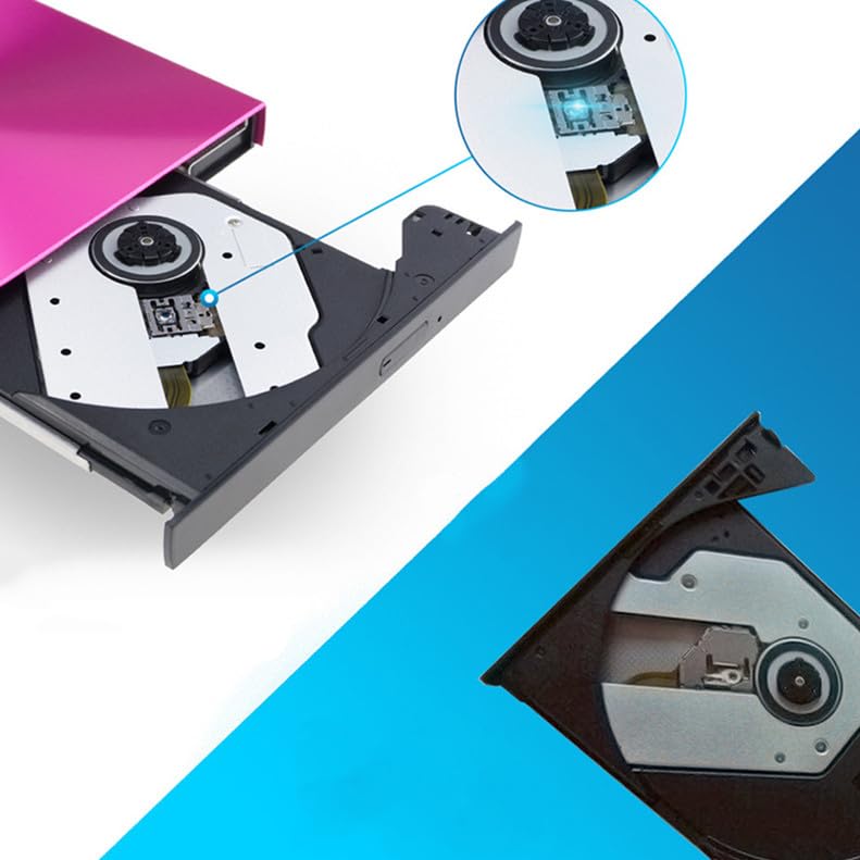 Lectora externa de DVDs y CDs USB 3.0 portátil miniatura 6