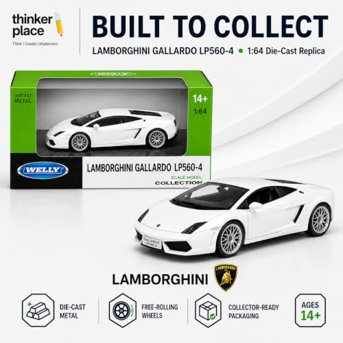 Image of Lamborghini Gallardo Welly 1:64 LP560-4 Die-Cast Metal Car