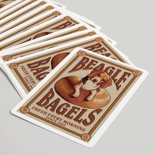 Baraja de Póker Beagle Bagels Retro, 52 cartas miniatura 5