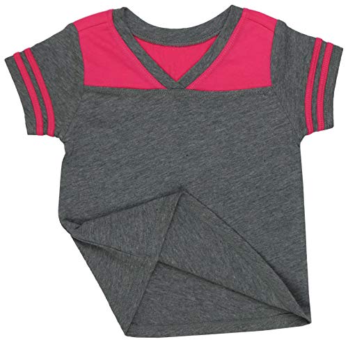 Image of ToBeInStyle Kids Boys Girls Cotton Jersey Contrast Raglan V-Neck Tee T-Shirts