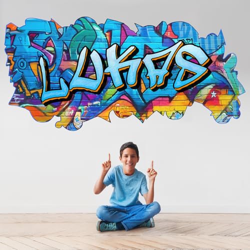 tjapalo® vz79 Graffiti Wandtattoo Graffiti Name Wandtattoo Kinderzimmer Name Bilder personalisiert Jugendzimmer Deko personalisiert… – Ansicht 4