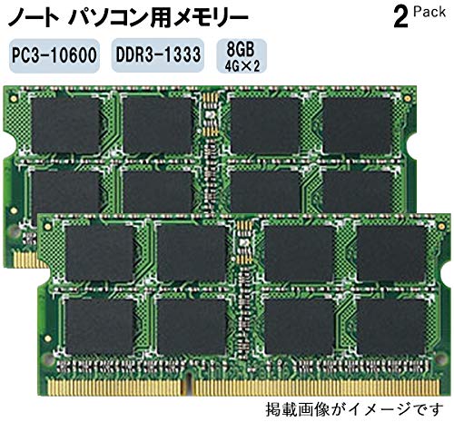 yAmazon.co.jp z HCMA Komputerbay݊݃ 8GB 1333MHz m[gPCp 204Pin SO-DIMM DDR3-1333 PC3-10600 4GB×2g mF ۏ