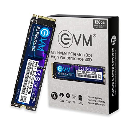 Image of EVM 128GB Internal SSD - M.2 NVMe PCIe (2280) - High-Speed Performance Up to 1800MB /s Read & 700MB /s Write Speed with Low Power Consumption - Compatible with Gaming PCs & High-Performance Workstations
