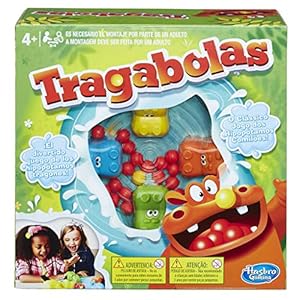 Hasbro Gaming Tragabolas Juego de Mesa de Hipopótamos, Juguete Infantil para 2 Jugadores para Jugar con Familia y Amigos, Regalo para Niños y Niñas de 4 Años o Más