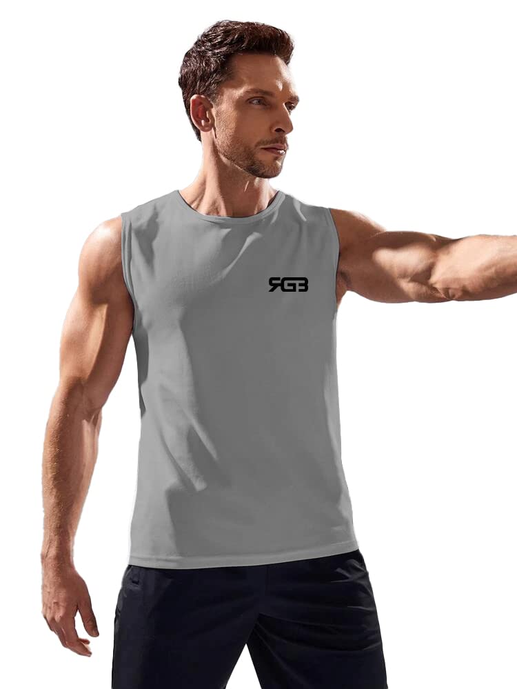 3colours rgb Men's Active Wear Sleeveless Tank top, Gym Vest Double Colour-picture-54