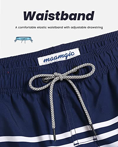 Image of maamgic Mens Swim Trunks Quick Dry Swim Shorts with Mesh Lining Funny Swimwear Bathing Suits 7inch