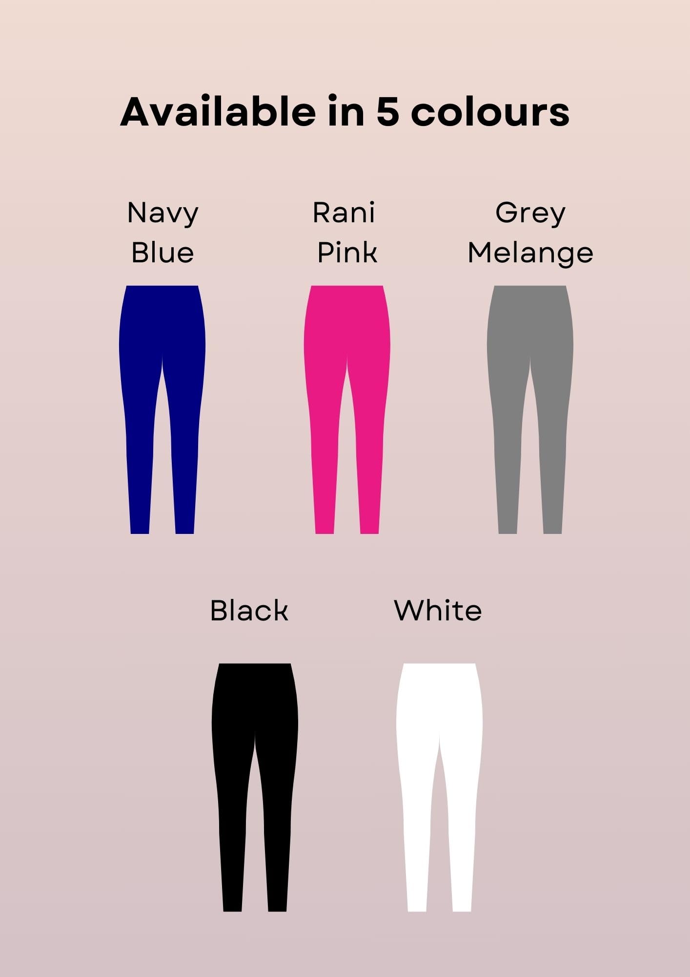 Litelooks Women's Cotton Lycra Over Belly 3/4 Capri Maternity Leggings - Comfortable, Seam-Free, High Waist Support, Stretchable Pregnancy Pants for Pre & Post Pregnancy (in, Alpha, 3XL, BLK - Gry) - Image 6 thumbnail