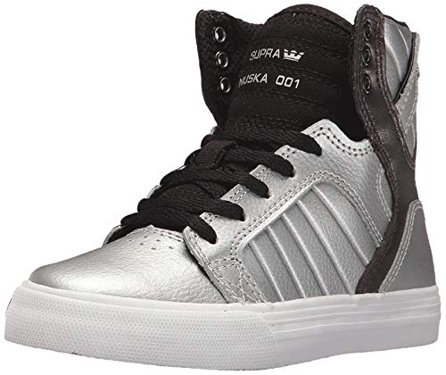 Supra Skytop pour garçon Argenté métallisé/blanc, (Argent métallisé blanc.), 35 EU