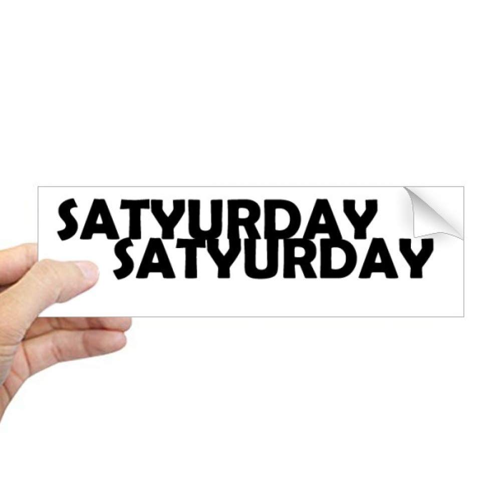 Sticker rectangulaire pour fenêtre Personnages du samedi DIYthinker