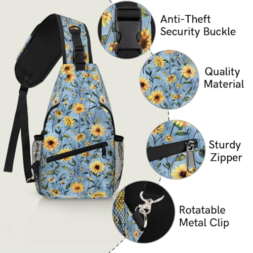 Bolso cruzado impermeable tipo sling para hiking unisex miniatura 3