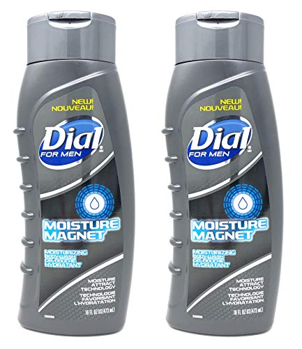 Dial For Men Body Wash Moisture Magnet 16 Ounce (473ml) (Pack of 2)