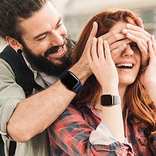 Image of 4 Pack Stretchy Solo Loop Compatible with Apple Watch Bands 38mm 40mm 41mm 42mm 44mm 45mm 46mm 49mm Women Men, Sport Nylon Elastic Straps Wristbands for iWatch Series 11 10 9 8 7 6 5 4 11 Ultra /SE 3 2