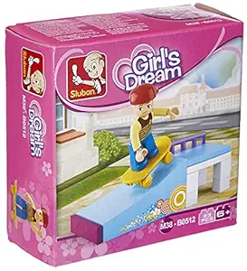 Sluban Play Bricks Girls Dream Skater, Multi Colour