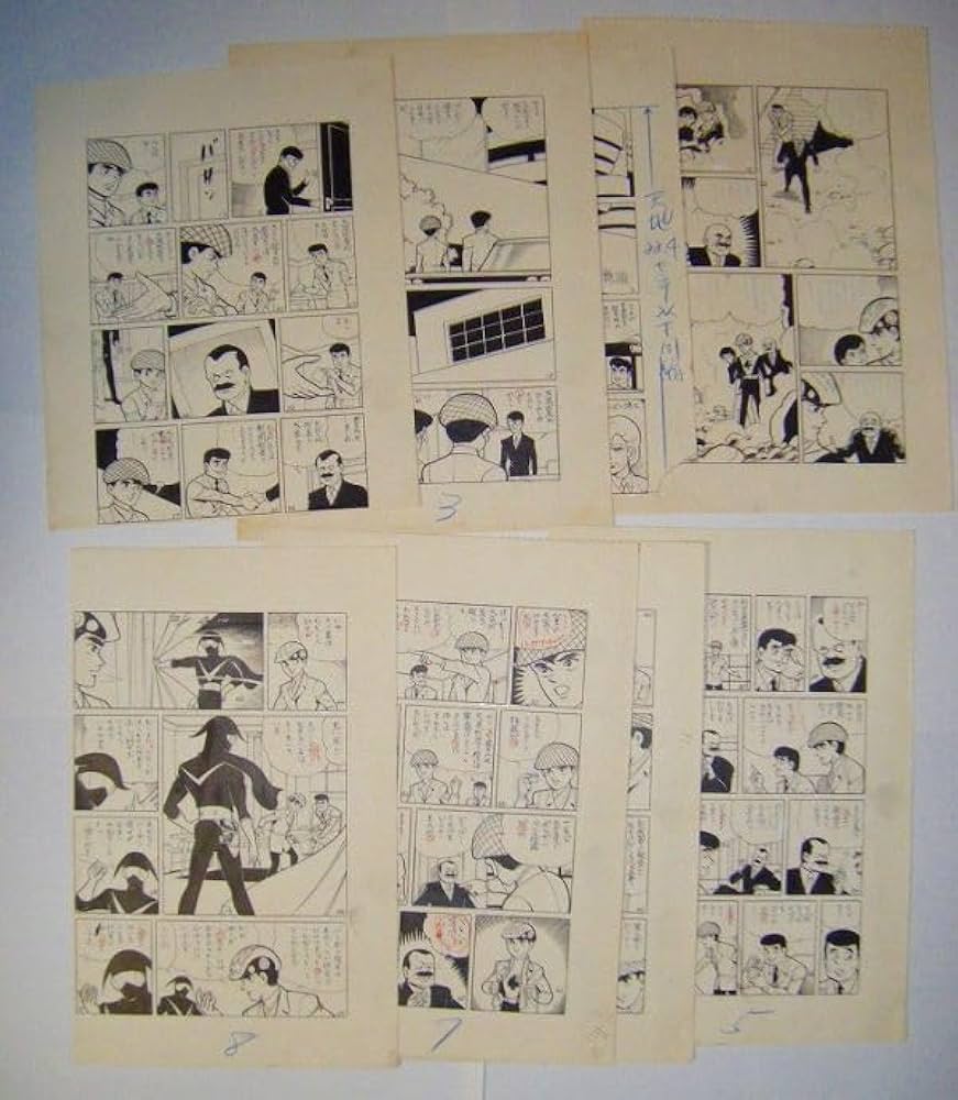 桑田次郎直筆原稿「スペードJ」 8ページ