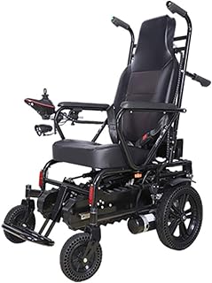 Silla de Ruedas Eléctrica Escalada sobre Orugas Silla de Ruedas Totalmente Automática Silla de Ruedas Plegable para Personas con Discapacidad