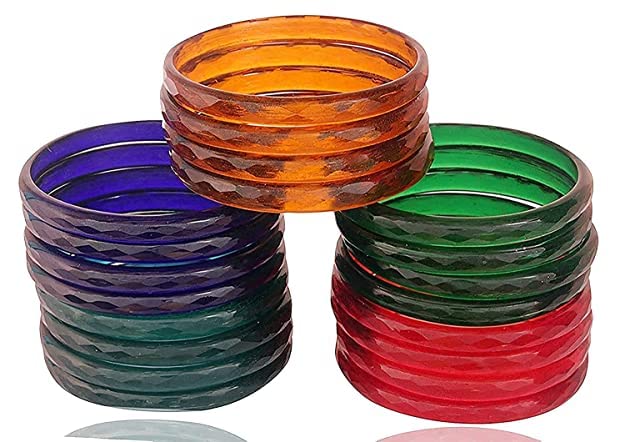 Image of NMII Glass Bangles Set for Women & Girls