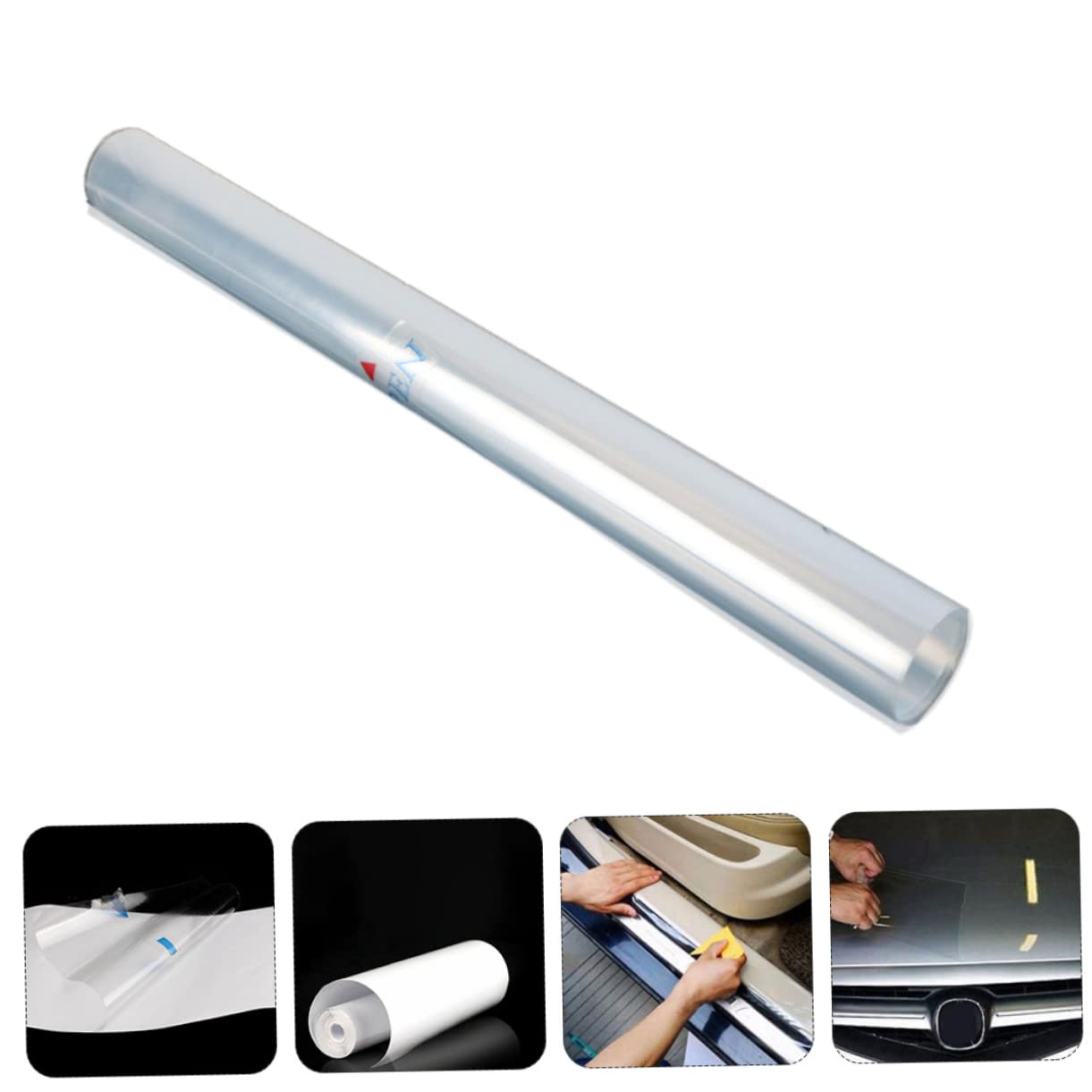 Pellicola Protettiva Adesivo in PVC Auto Trasparente Resistente al Calore per Protezione Carrozzeria e Battitacco, per Auto