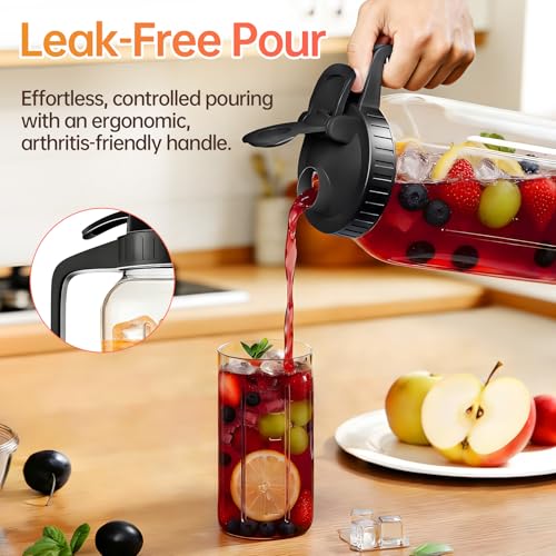 Save 10% on 64oz Glass Pitcher with Lid & Spout - Image 4