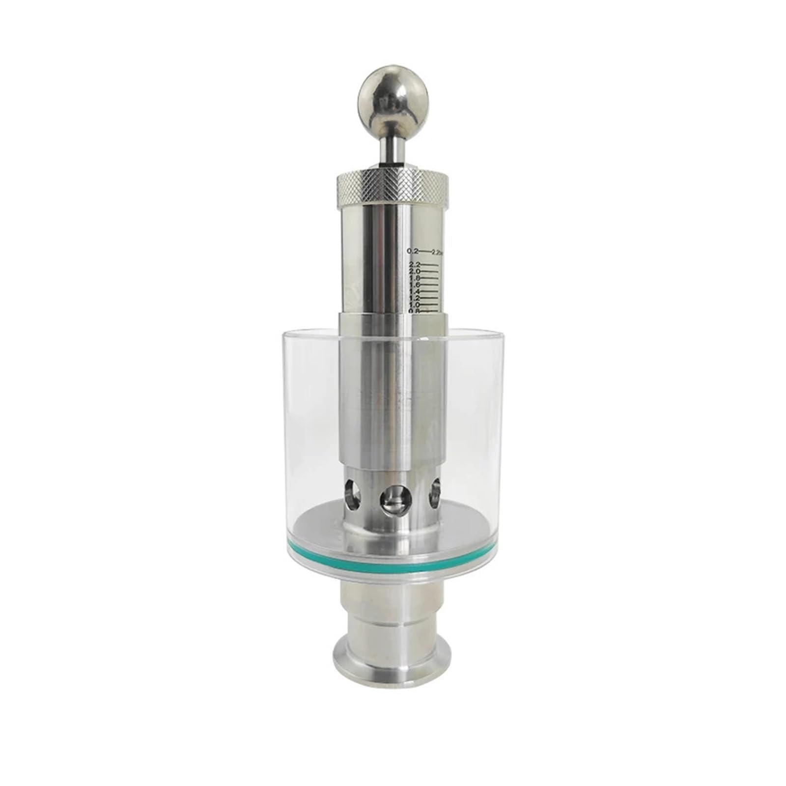 IDGTTLDF 1.5'' Tri Clamp Pressure Valve Fermenter Air Release Bunging Pressure Device
