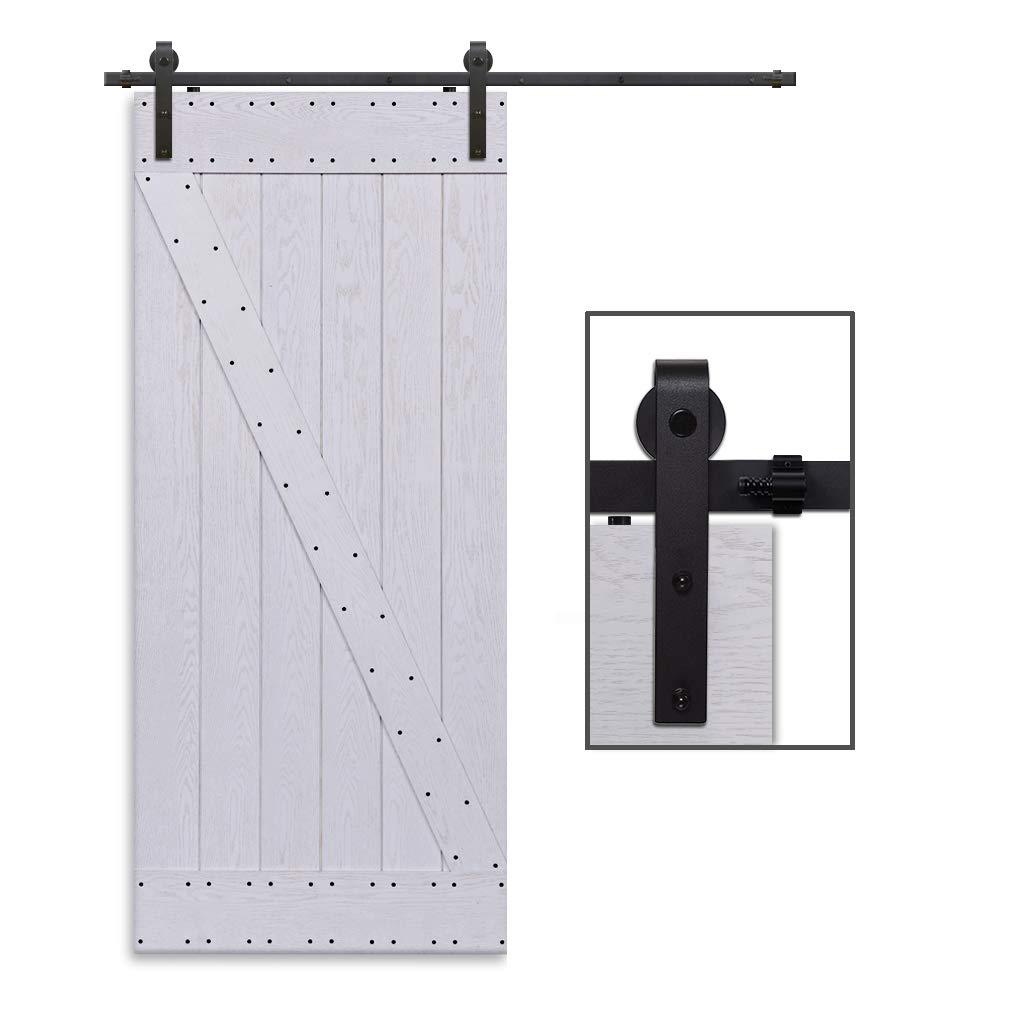 Ccjh 10ft 304cm Retro Sliding Wood Barn Door Hardware Kit Closet