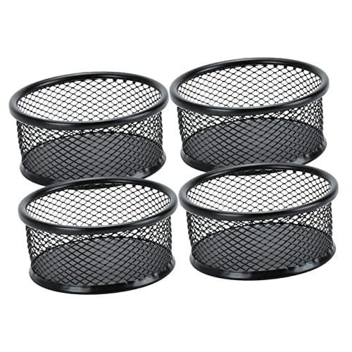 GRIRIW Paper Clip Holder Cylinder Mesh Paper Clip Containers Office Holders Office Accessories