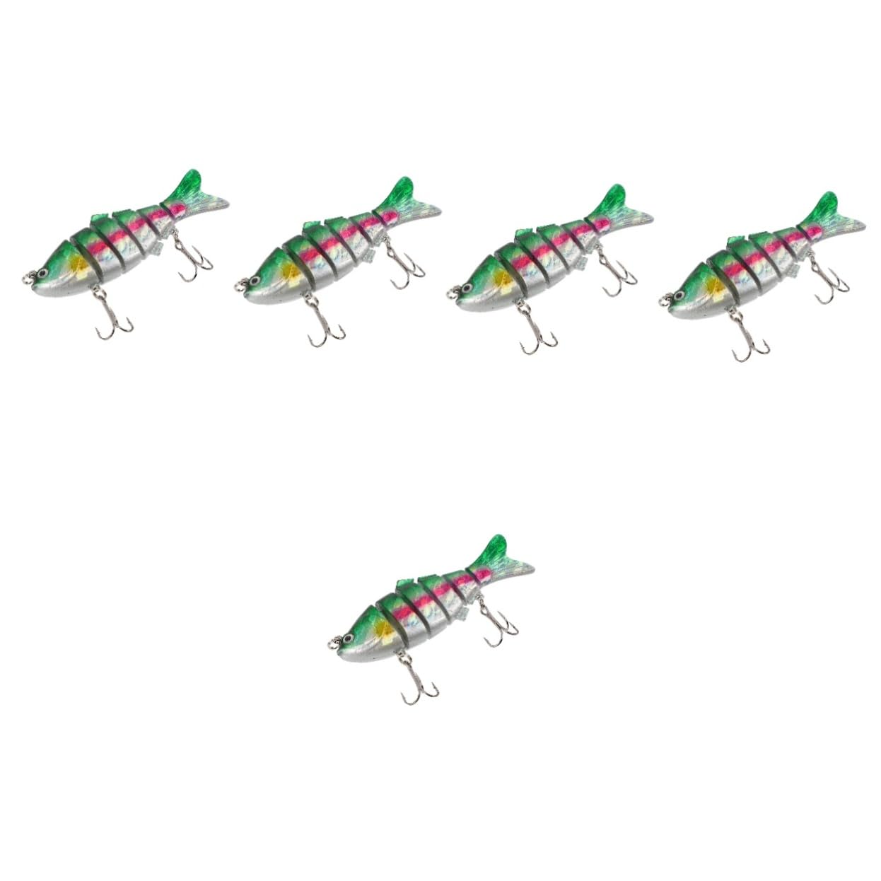 BESPORTBLE 5pcs Bait Sinking Hook Fish Hook Fishing Lures for Freshwater Outdoor Tools Convenient Fishing Tool Fishing Gifts for Men Fresh Water Fishing Tool Perch Fishing Tool Artificial Vib