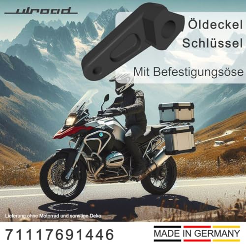 ULROAD Ersatzteil für BMW 71117691446 Öffner Öldeckel Schlüssel Werkzeug für Öl Einfülldeckel Original Nr R1200GS R1250R R900RT R1200R R1200RT R1200s Motorrad