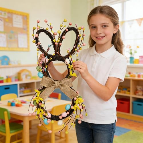 Couronne de Pâques pour porte : solution déco pour embellir un accueil défraîchi - 4