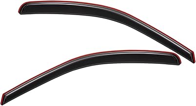 Lightronic Extra Durable Clip-on In-Channel Auto Vent Window Visor, Fit 2009-2018 Dodge Ram 1500; 2010-2025 Ram 2500 & 3500; 2019-2023 Ram 1500 Classic; Regular Cab, UV-Protect Rain Guard, Smoke, 2Pcs