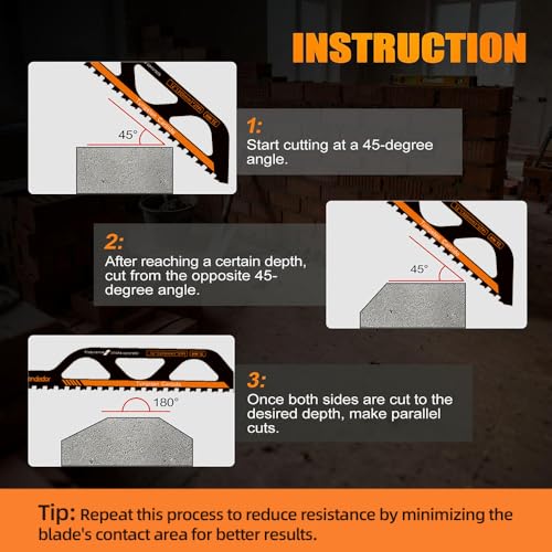 3-Piece Tungsten Carbide Masonry Blade Set