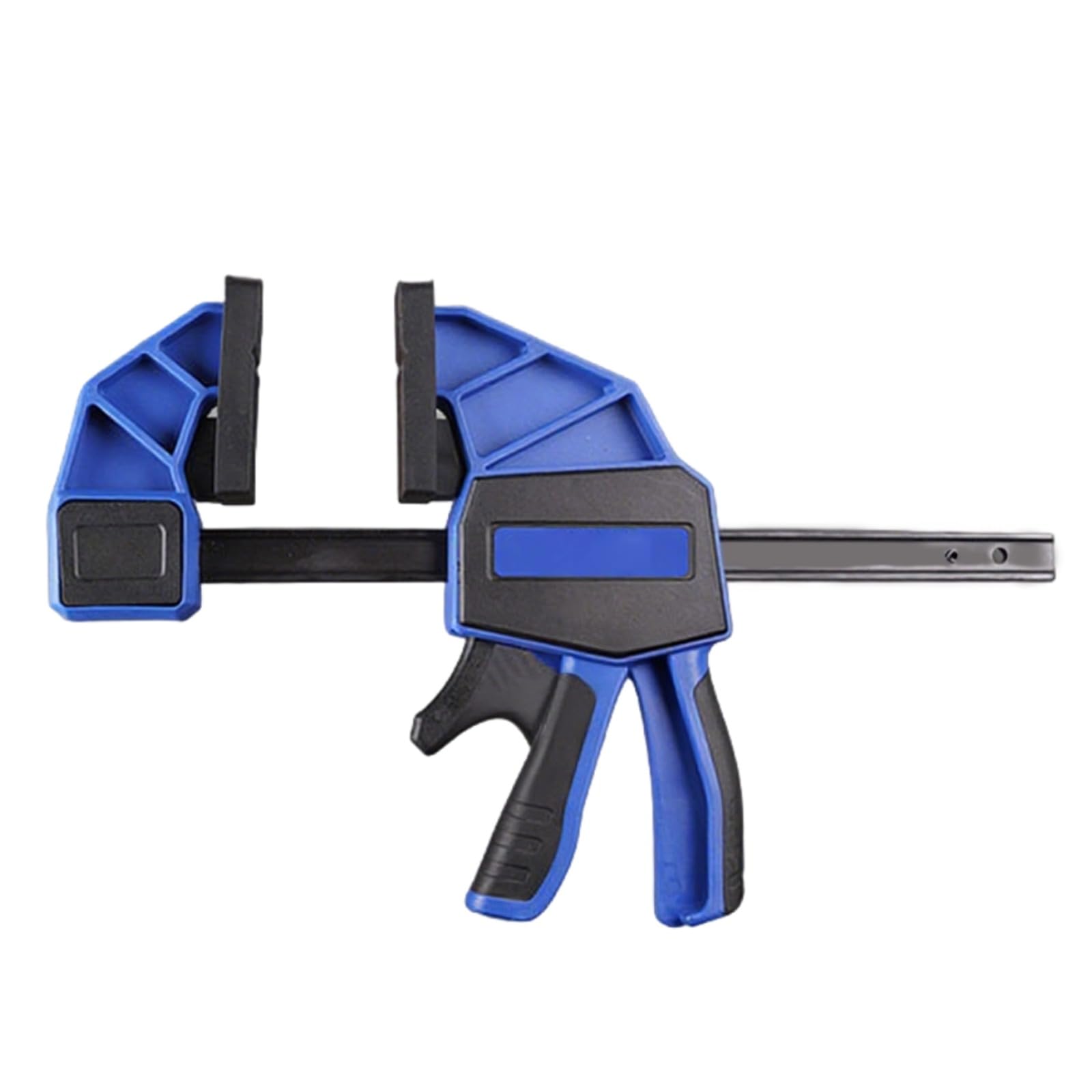 Pince serre-joint à barre robuste, modèle à gâchette à prise rapide de 15,2 cm, force de serrage de 136 kg, acier, utilisation à une main, conversion en écarteur, portée de 35 cm