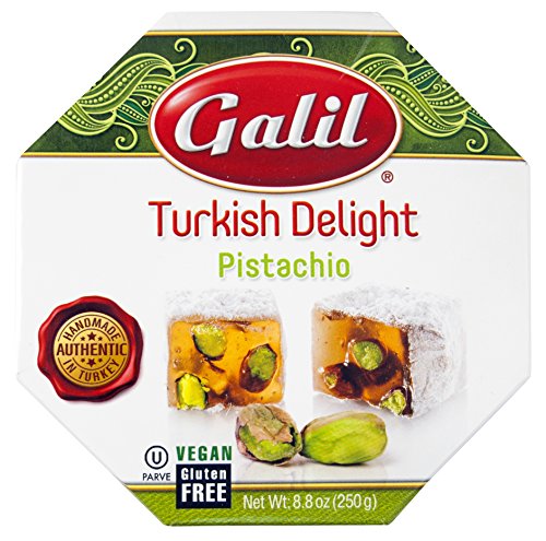 Galil Turkish Delight Octagon, Pistachio, 8.8-Ounce Box (Pack of 1)