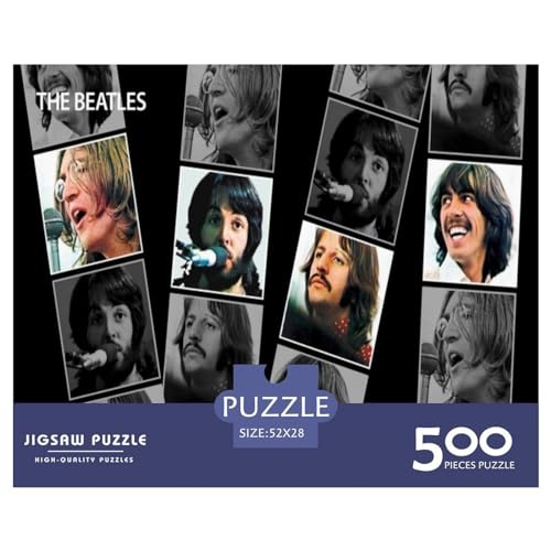 Puzzles 500 pièces pour Adultes Les Beatles Puzzles pour Adultes Puzzles en Bois Puzzles pour Adultes Cadeaux (52x38cm) - Les Beatles, Paul McCartney, John Lennon, RIngo Starr, George Harrison Puzzles 500 pièces pour Adultes Les Beatles Puzzles pour Adultes Puzzles en Bois Puzzles pour Adultes Cadeaux (52x38cm) – Image 4