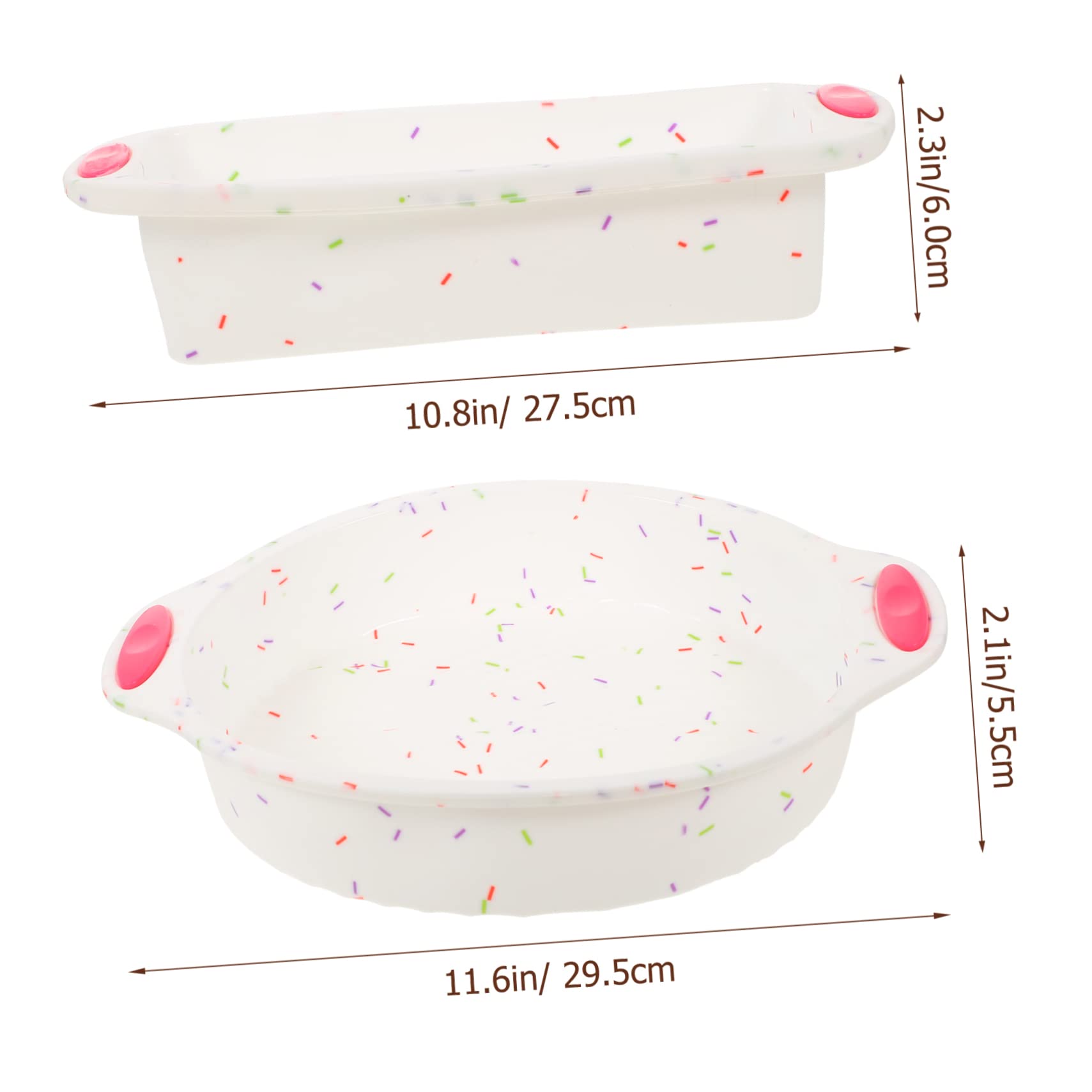 DECHOUS Professional Silicone Baking Dish Cake Mold Easy Demold Wash Microwave Oven Safe for Home Bakery
