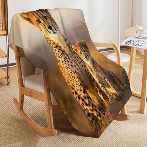 Manta de leopardo para sofá suave que elimina el frío invernal 5