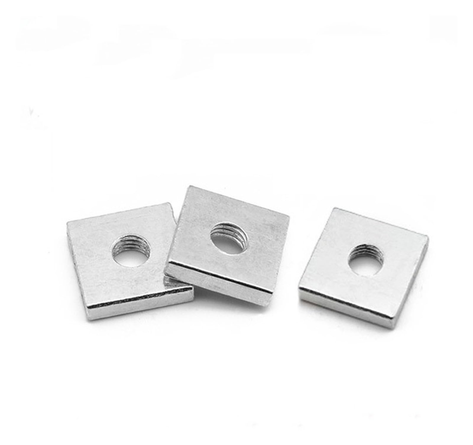 Écrou carré de 20pc M8X20X4 M5 M6 M8 Néxes Minces carrées en Acier Carbone en Acier au Zinc GB39 DIN 562(M8x20x4)