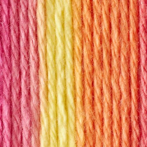 Image of Lily Sugar 'N Cream The Original Ombre Yarn, 2oz, Gauge 4 Medium, 100% Cotton, Playtime - Machine Wash & Dry