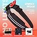 FITNESS FAVOR Triathlon Race Belt Running Bib Holder - One Size, Black, Neoprene - Reflective Waterproof Running Fanny Pack & Phone Holder with Number Belt - No-Bounce Secure Waist Pack