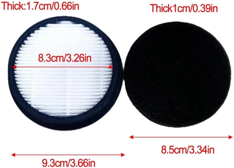 HEPA Filters For Laresar For Elite 3 / WLUPEL KBHO15 Vacuum Cleaner, 2 Pack image 2
