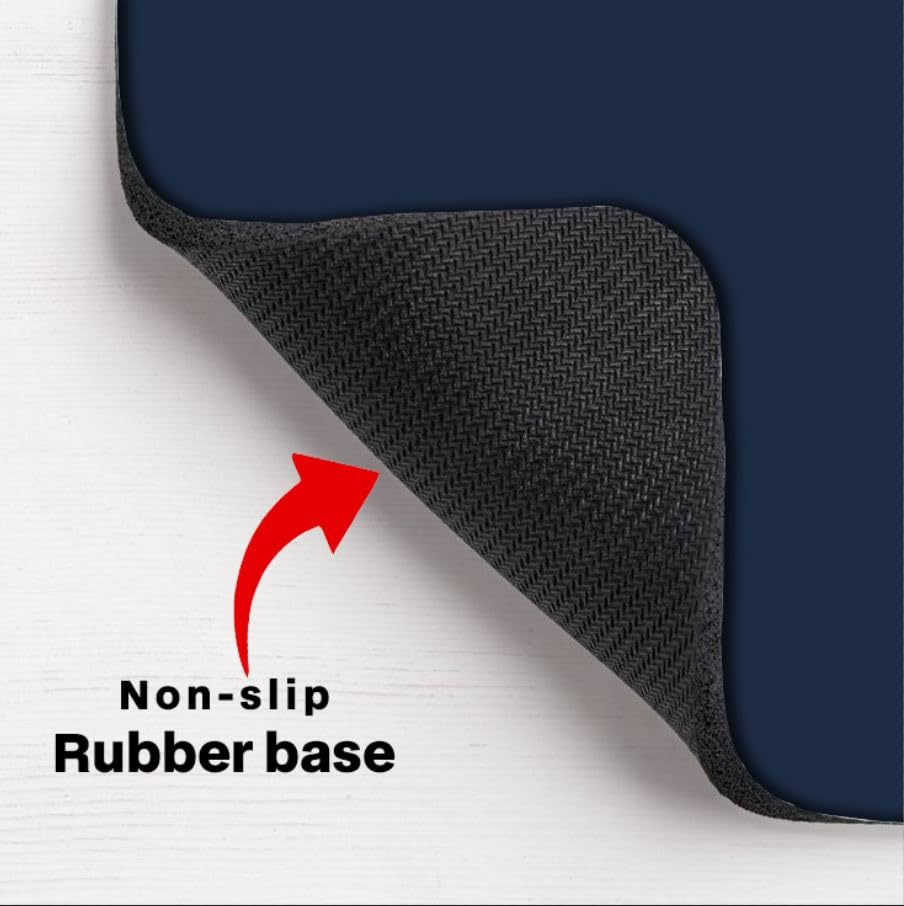 Image of ON TREND Premium Extended Mouse Pad, Large Premium Desk Mat Anti Skid Rubber Base for Desktop Laptop PC Office Gaming (Size- 23 X 11 x 0.12 Inch) (Dark Blue)