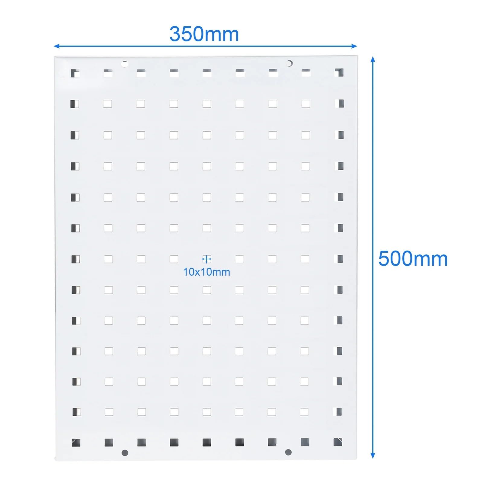 Herramientas de Panel colgante, tablero perforado de Metal for almacenamiento en pared con ranuras/agujeros, estante organizador, estante de exhibición, azul/blanco para almacenar, organizar y decorar