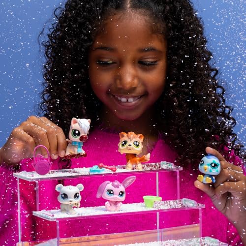 Littlest Pet Shop Collector Set Thème Montagne Hiver 5 Animaux et Accessoires Licence Officielle Pet Shop Coffret Jouet Mini Figurines Animaux Mignons Jouet Enfant et + BF00573 - vue 8