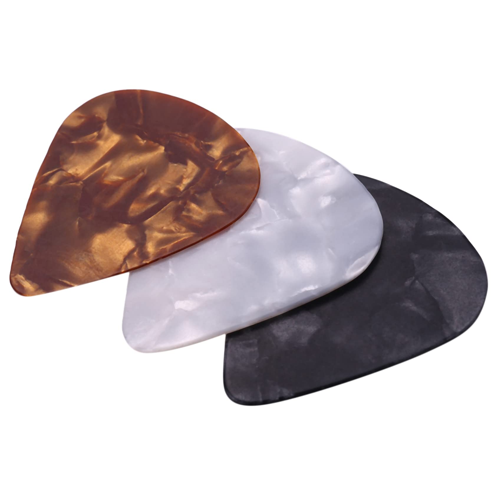 Confezione da 60 chitarre colorate artistiche, regalo unico per chitarre elettriche e acustiche, include 0,46 mm, 0,71 mm, 0,96 mm