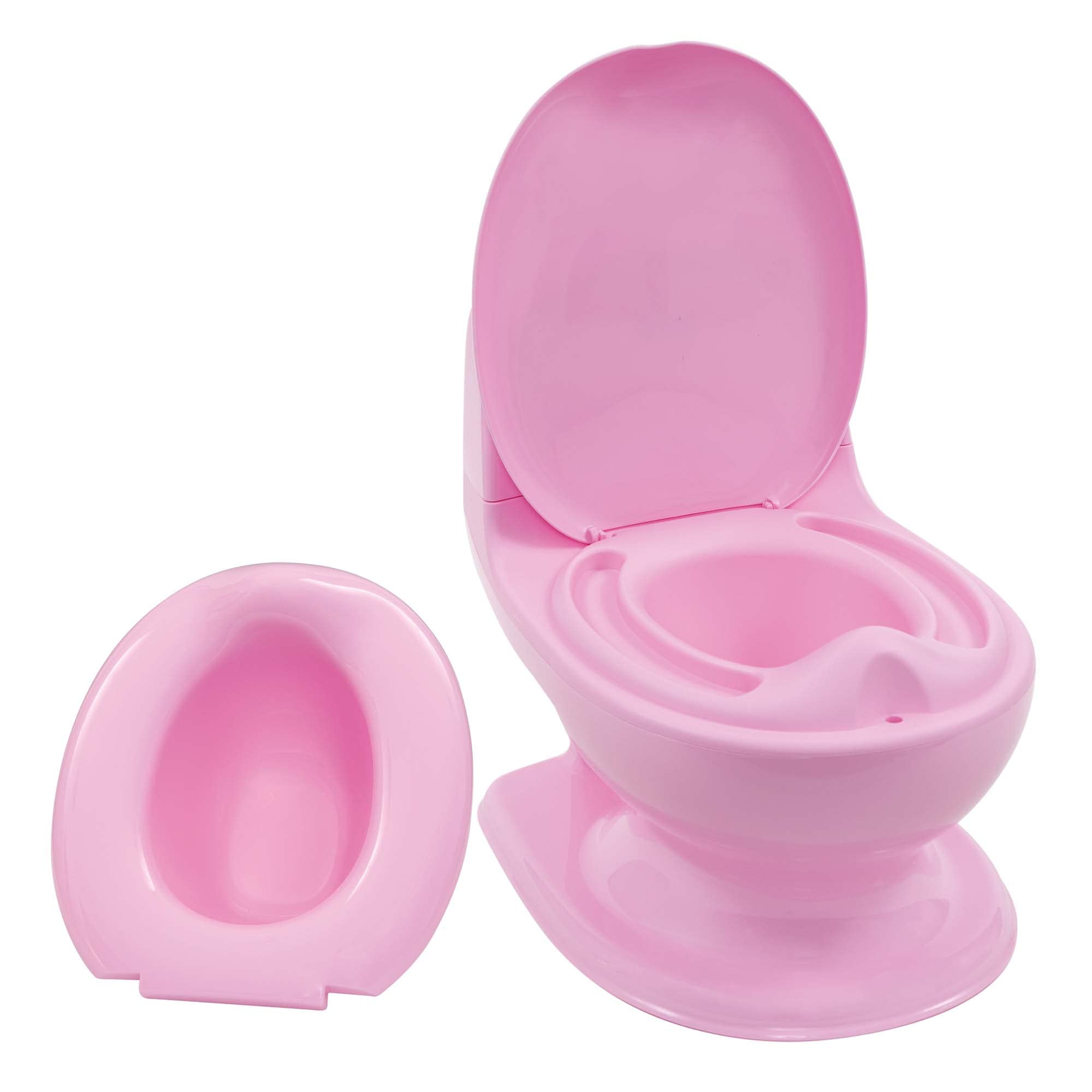 Nuby Dr. Talbot's - My Real Potty - Vasino per bambini con suono di sciacquone - Allenatore di toilette per bambini - con suono reale e batterie incluse - WC Rosa - 18+ mesi
