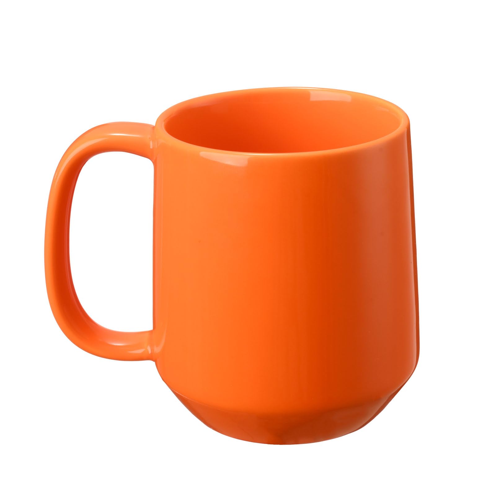 Miicol Ceramic Coffee Mug, 455ml Large Coffee Cup, Tea Mug with Handle, Flat Bottom Mug for Men, Women, Office, Microwave and Dishwasher Safe, Multi-Color, Sun Orange