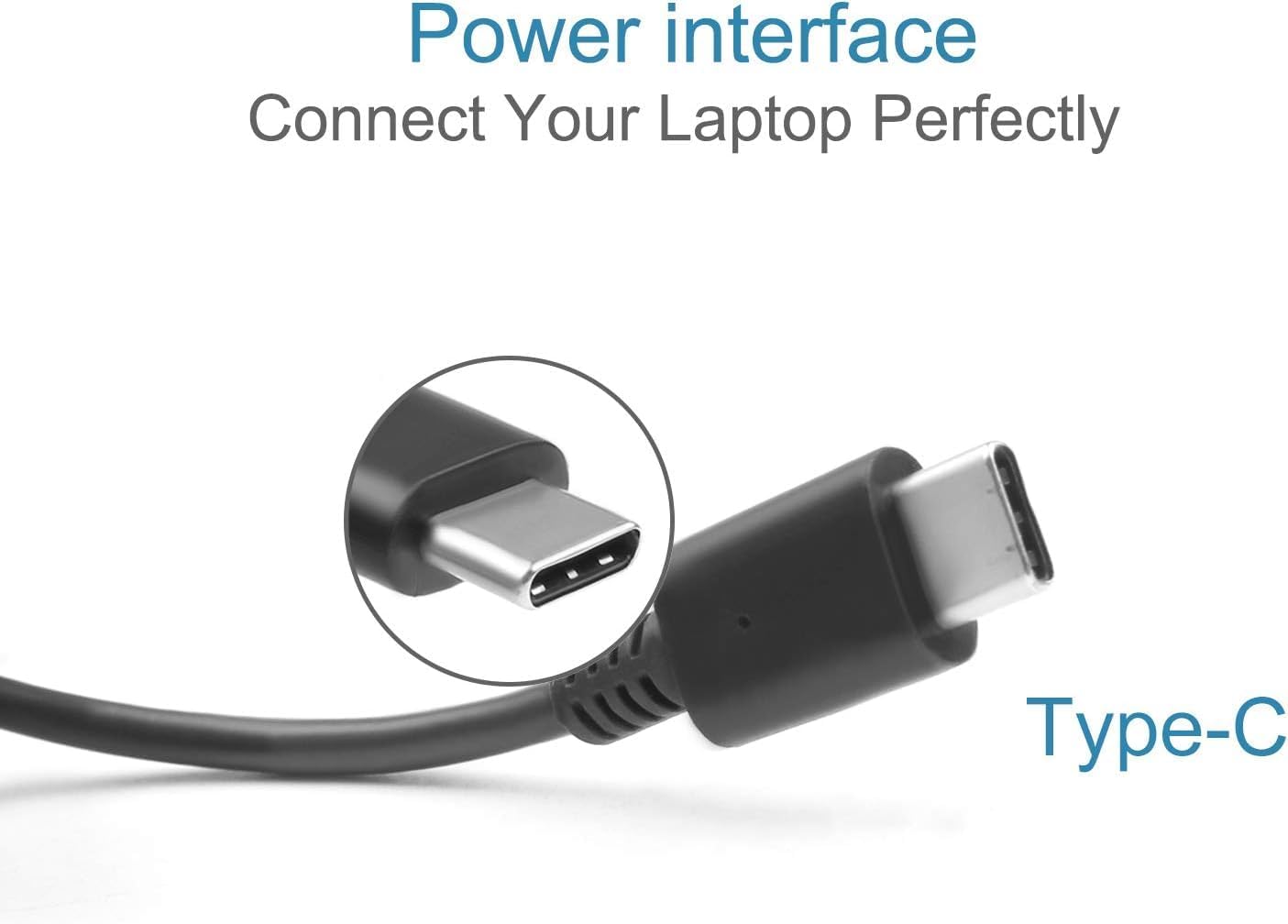 45W USB-C Charger for Acer Chromebook Spin 511 R753T R753T-C2MG Laptop PA-1450-78 20V 2.25A Power Supply Adapter Cord