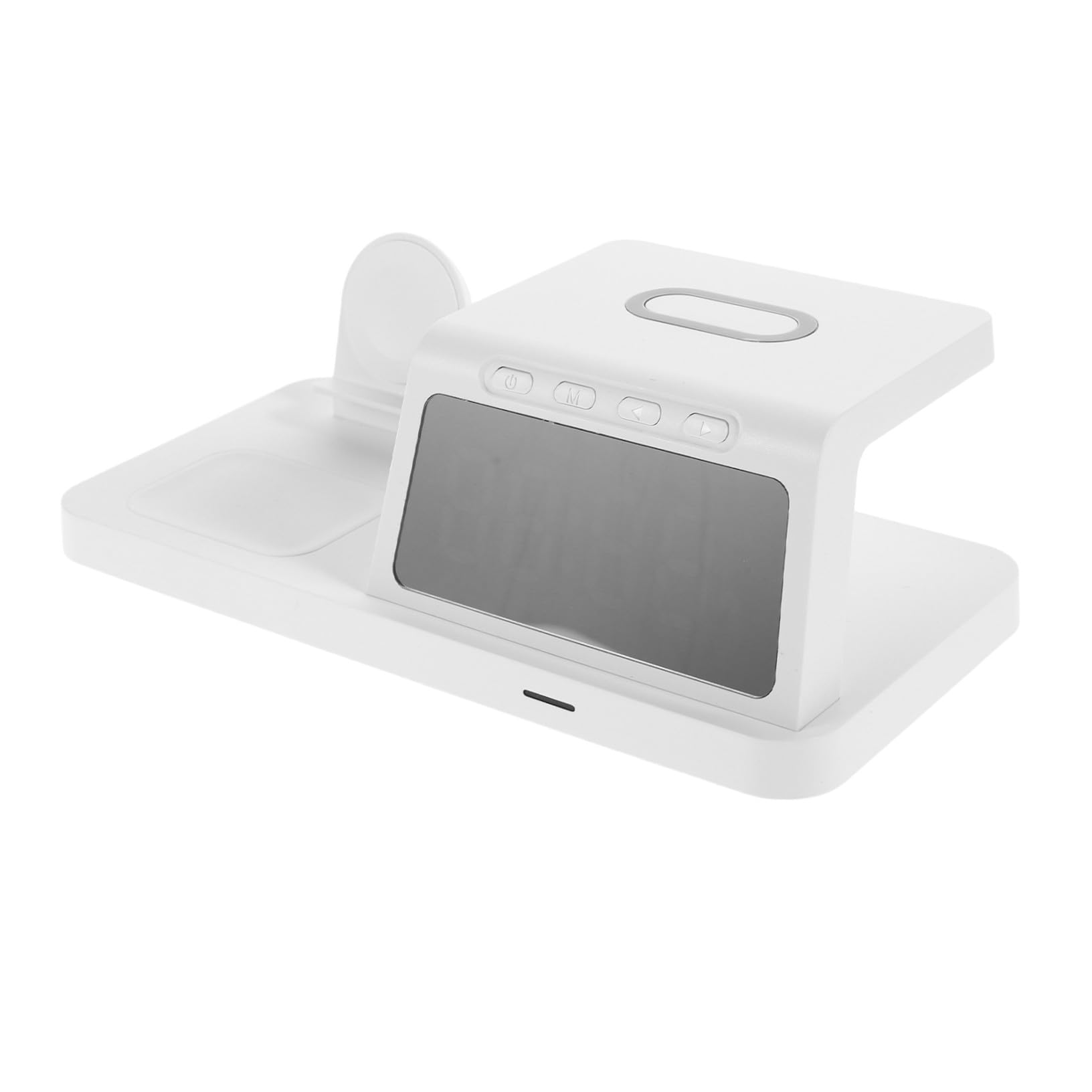 jojofuny 15w Caricatore Wireless da Tavolo Dock di Ricarica Multi-dispositivo Stazione di Ricarica Rapida Compatibile con Vari Smartphone Design Elegante per Scrivania o Comodino