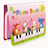 Toys for 1+ Year Old Girls: Love&Mini 18 Keys Pink Piano Book Toys with Lights and Sounds, Multi Fun Learning Music Toys for Toddlers Ages 1-3 Years, Birthday Easter Gifts for 1 2 3 Year Old Girls
